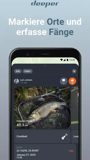 Fish Deeper - Fishing App screenshot
