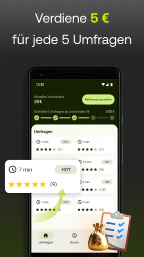 Five Surveys: Bezahlte Umfrage screenshot