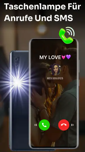 Flashlight : SMS & Call Alert screenshot
