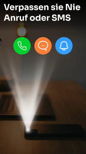 Flashlight : SMS & Call Alert screenshot