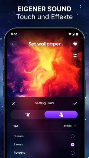 Flüssige Magie: 4D Hintergrund screenshot
