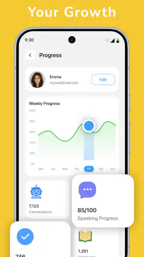 Fluzy: Englisch lernen mit KI screenshot