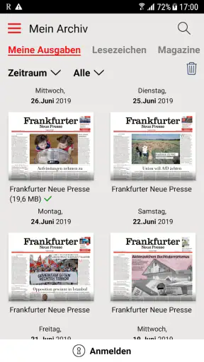 FNP Zeitung screenshot