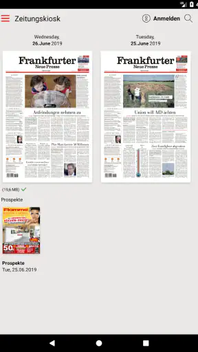 FNP Zeitung screenshot