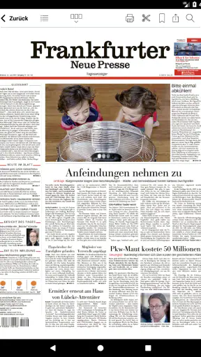 FNP Zeitung screenshot