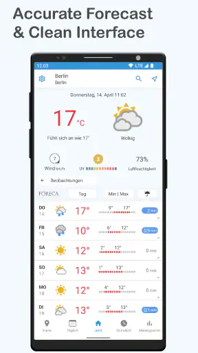 Foreca Wetter & Regenradar screenshot
