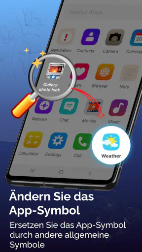 Foto ausblenden-Photo Lock app screenshot