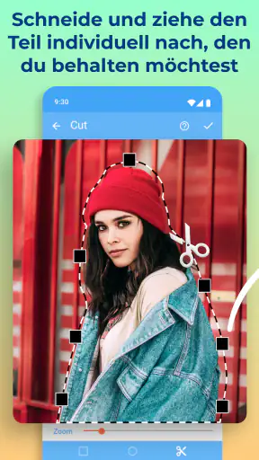 Fotos ausschneiden & einfügen screenshot