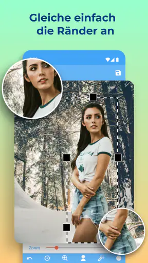 Fotos ausschneiden & einfügen screenshot