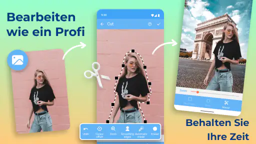 Fotos ausschneiden & einfügen screenshot