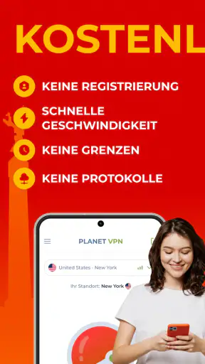 Free VPN Kostenlos Planet VPN screenshot