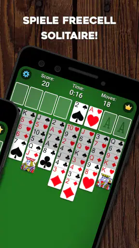 FreeCell Solitaire Kartenspiel screenshot