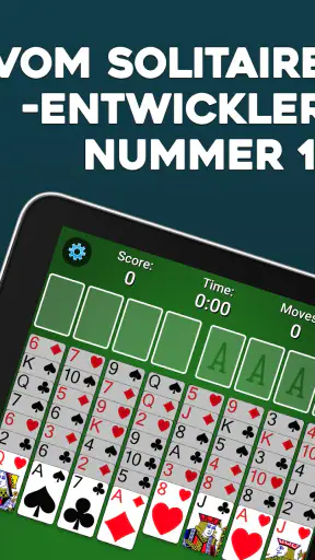 FreeCell Solitaire Kartenspiel screenshot