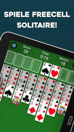 FreeCell Solitaire Kartenspiel screenshot
