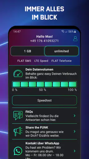 freenet FUNK - deine Tarif-App screenshot