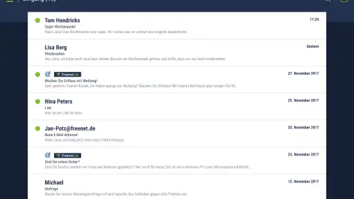 freenet Mail - E-Mail Postfach screenshot