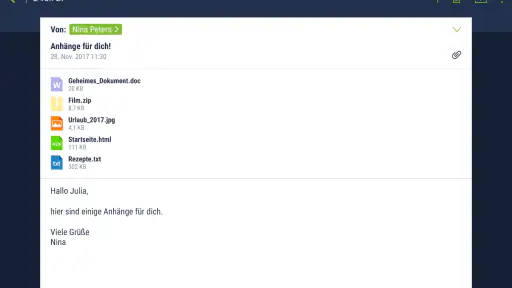 freenet Mail - E-Mail Postfach screenshot