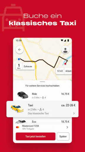 FREENOW - Taxi und mehr screenshot