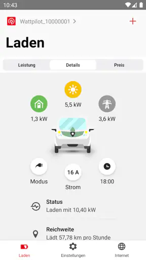 Fronius Solar.wattpilot screenshot