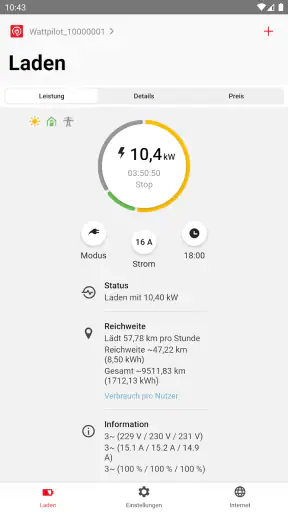 Fronius Solar.wattpilot screenshot
