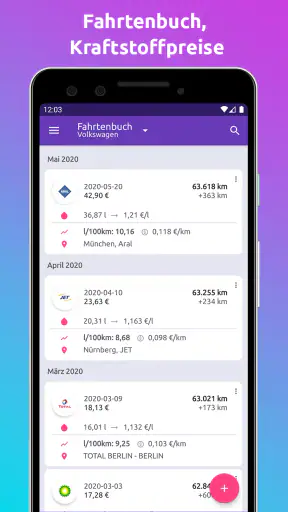Fuelio: Tanken App,Fahrtenbuch screenshot