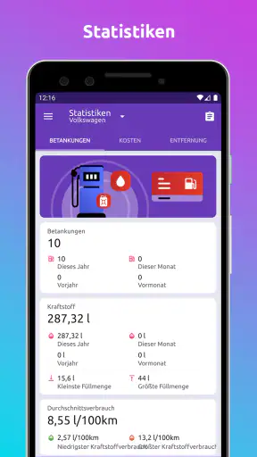 Fuelio: Tanken App,Fahrtenbuch screenshot