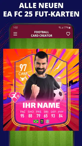 Fußball Card Creator FC 25 screenshot