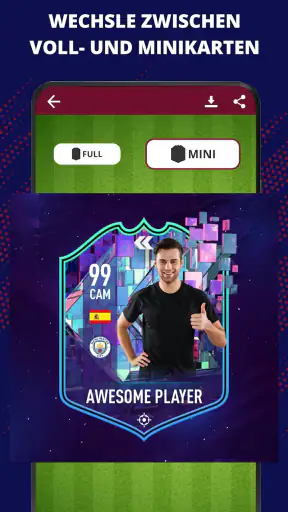 Fußball Card Creator FC 25 screenshot