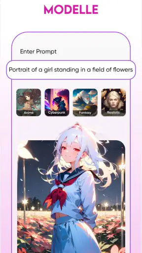 Genie: Anime-KI-Kunstgenerator screenshot