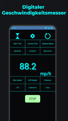 Geschwindigkeitsmesser GPS screenshot
