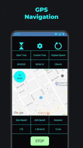 Geschwindigkeitsmesser GPS screenshot