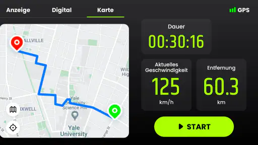 Geschwindigkeitsmesser GPS screenshot