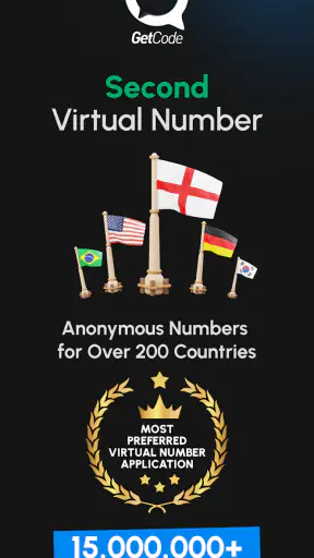 GetCode – Virtuelle Nummer SMS screenshot