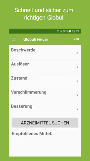 Globuli Finder screenshot
