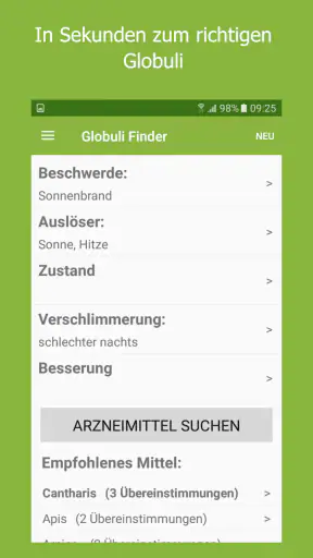 Globuli Finder screenshot