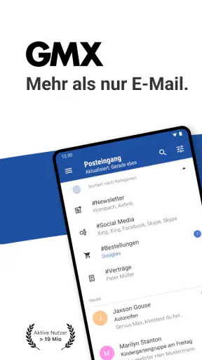 GMX - Mail, Cloud & News screenshot
