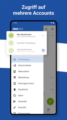 GMX - Mail, Cloud & News screenshot