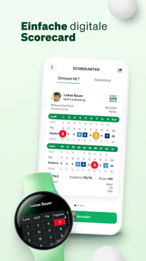 Golf GameBook Scorekarte & GPS screenshot