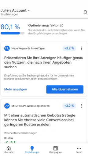 Google Ads screenshot
