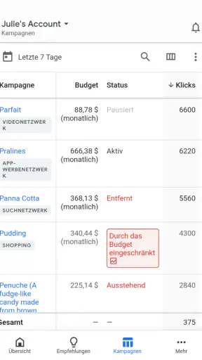 Google Ads screenshot