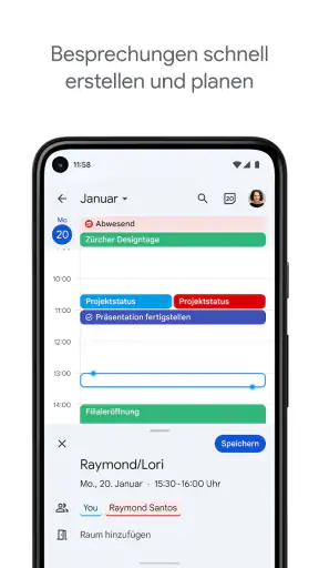 Google Kalender screenshot