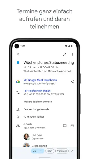 Google Kalender screenshot