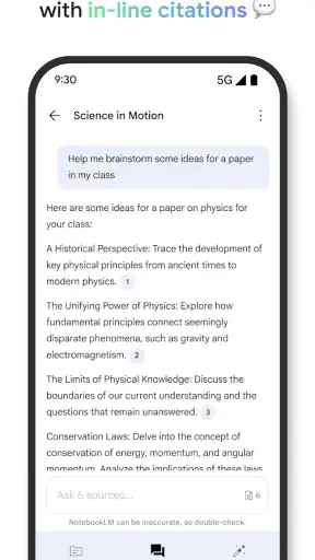 Google NotebookLM screenshot