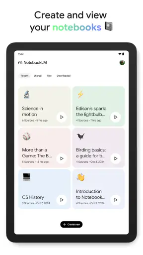 Google NotebookLM screenshot