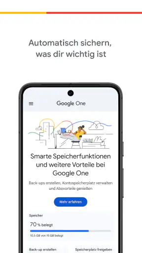 Google One screenshot