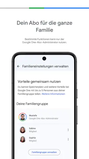 Google One screenshot