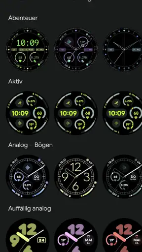 Google Pixel Watch screenshot