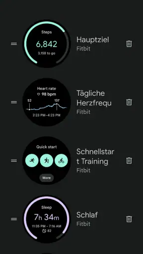 Google Pixel Watch screenshot