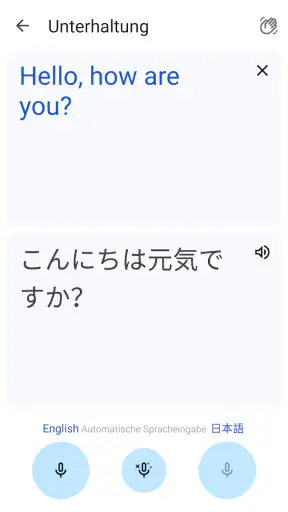 Google Übersetzer screenshot