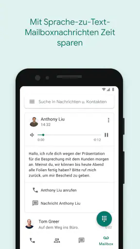 Google Voice screenshot